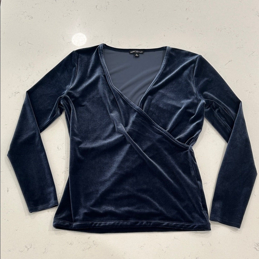 J.crew Velvet top